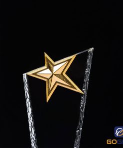 Giá cúp vinh danh pha lê ngôi sao