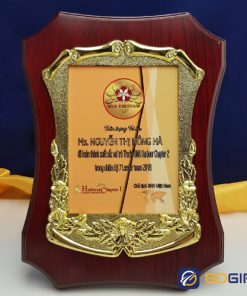 Bảng vinh danh gỗ đồng BVD07