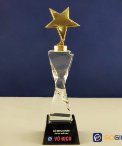 Cúp pha lê PLM19 trắng