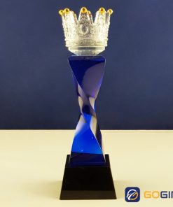 Cúp pha lê PLM20 xanh