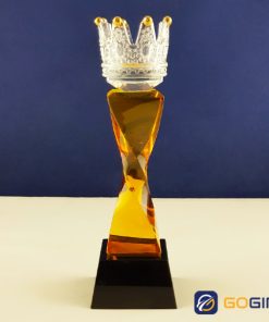 Cúp pha lê PLM20 vàng