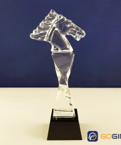 Cúp vinh danh pha lê PLM21 trắng