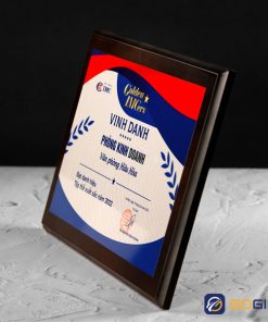 Cạnh bảng vinh danh mặt in BVD15