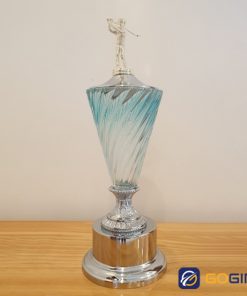 Cúp thể thao pha lê màu đế bạc - 4