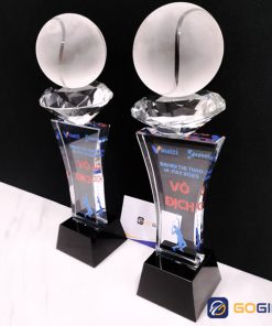 Cúp pha lê trái bóng tennis T1