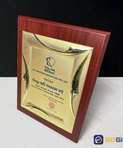 Bảng vinh danh gỗ đồng BVD16