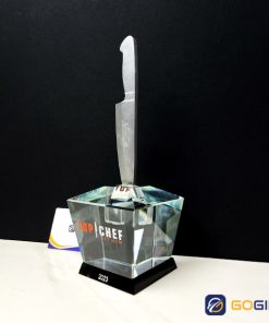 Cúp CTR26 pha lê kết hợp kim loại