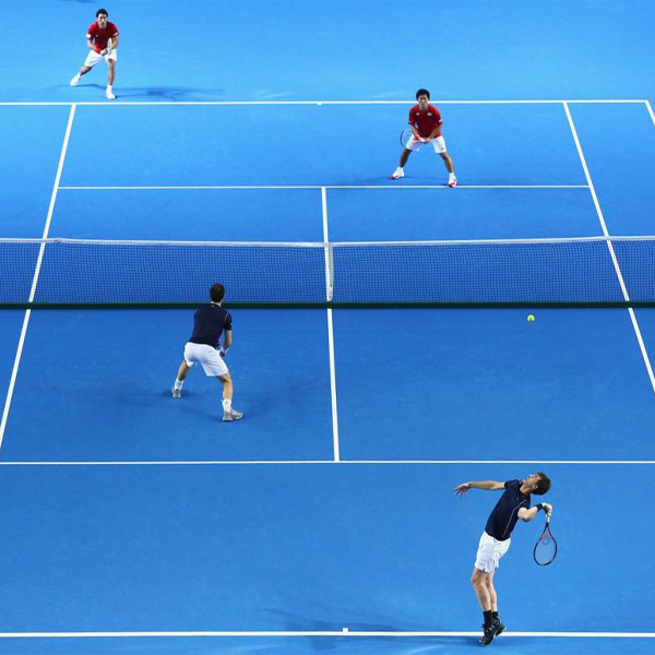 Kích thước sân tennis sẽ thay đổi tùy vào quy mô giải đấu 