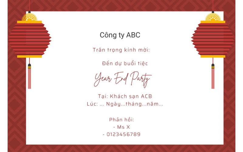 thiệp mời tất niên 2