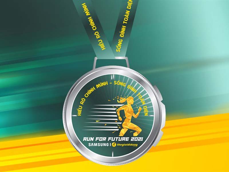 Huy chương giải chạy Run For Future 2021