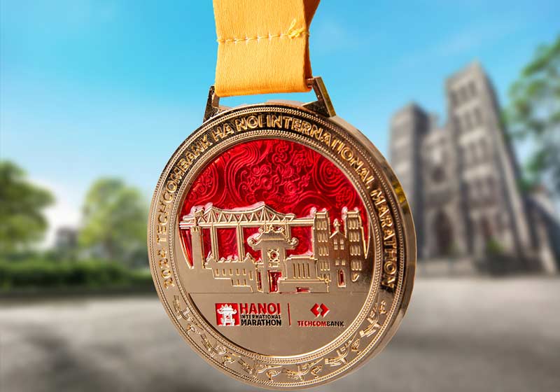 Huy chương giải chạy Techcombank Hanoi International marathon 