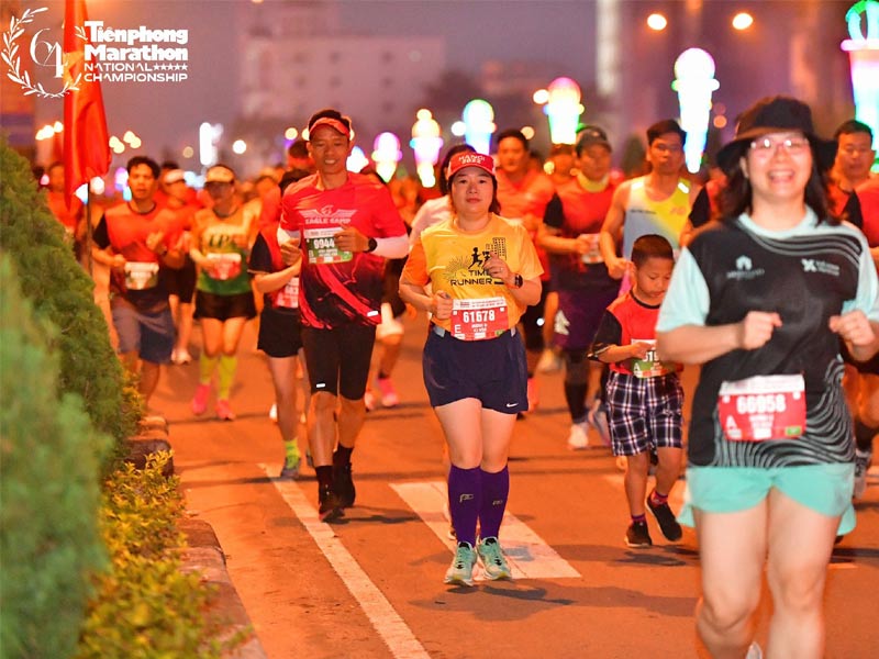 Tiền Phong Marathon là một trong những giải chay lâu đời nhất tại Việt Nam do báo Tiền Phong tổ chức thường niên. Ảnh BTC