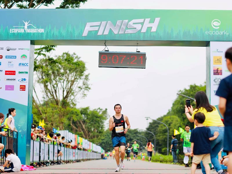 Giải chạy Ecopark được tổ chức thường niên, thu hút nhiều thí sinh tham gia. Ảnh BTC