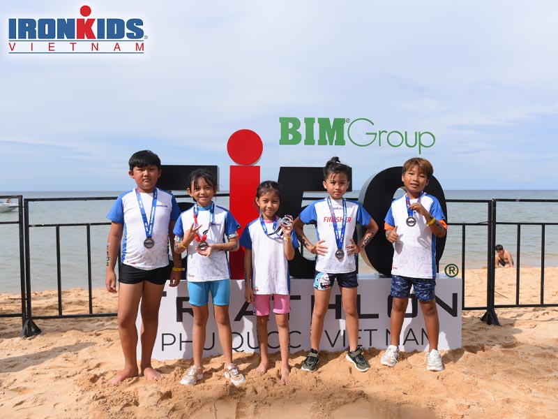 Giải chạy Ironkids Vietnam dành cho trẻ em nằm trong độ tuổi từ 5 - 15. Ảnh BTC