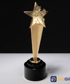 Mẫu cúp ngôi sao mạ 02