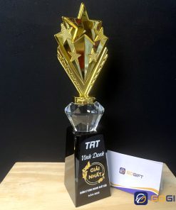 Mẫu cúp ngôi sao mạ 12