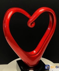 Cúp vinh danh thiết kế SeaBank hình trái tim CTR65