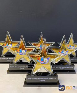 cúp pha lê phối 2 màu 11