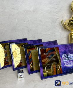 Bảng vinh danh pha lê chi nhánh SeaBank xuất sắc 4