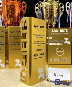 Cúp vinh danh đối tác bạch kim IDP Ielts 4