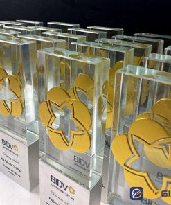 Cúp vinh danh cán bộ tiêu biểu BIDV 4