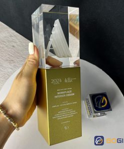 Cúp thiết kế logo 3D Asia Architecture Design Awards 2