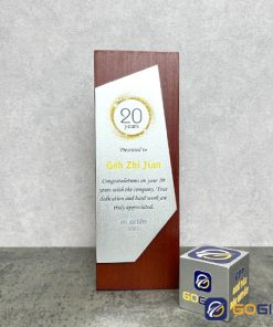 Cúp thiết kế vinh danh cống hiến Everlife CTR131