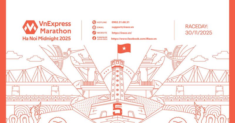 Giải chạy VnExpress Marathon Hanoi Midnight 2025