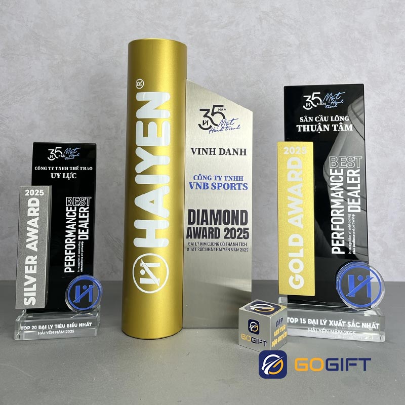 Cúp thiết kế đối tác