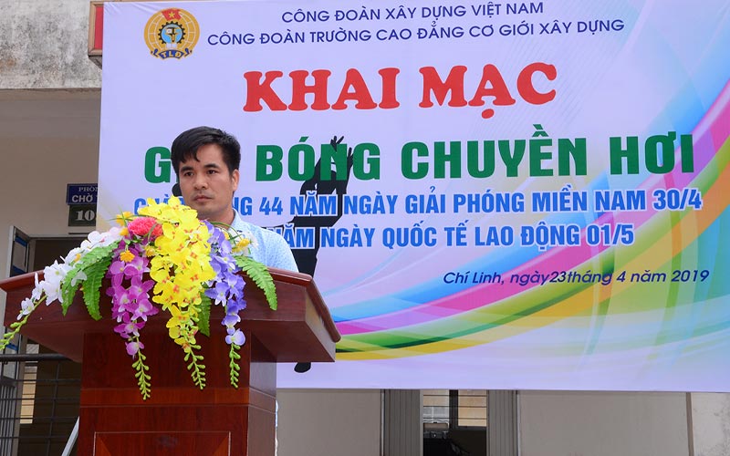 Bài phát biểu khai mạc giải bóng chuyền hơi 3