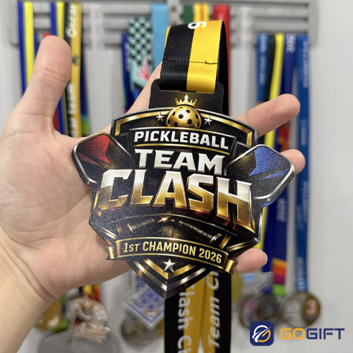 Huy chương thiết kế Pickleball Team Clash