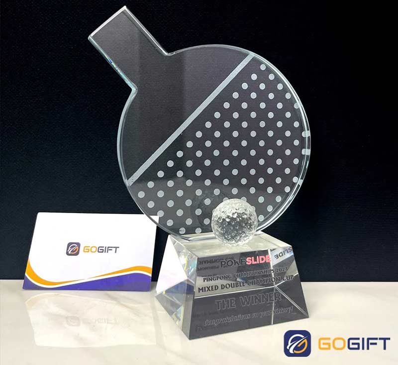 Gogift - Đơn vị chuyên chế tác cúp bóng bàn đẹp, chất lượng 