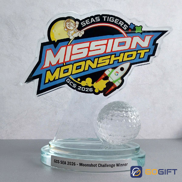 Cúp vinh danh tạo hình Mission Moonshot